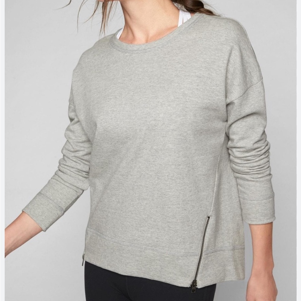 Athleta Cityscape Sweatshirt Side Zippers